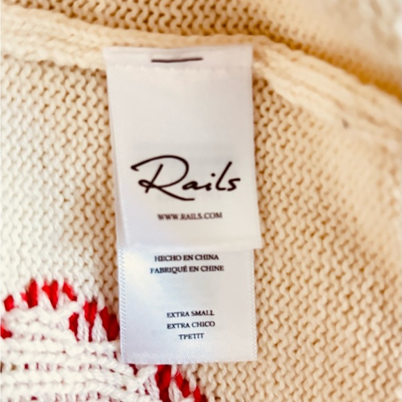 Rails “Perci” Cream Sweater with Red Strawberry Design. Size XS - Picture 9 of 12